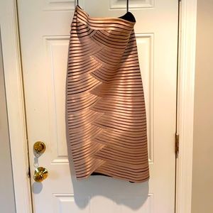 BCBG Cream and Black dress - Size 12